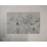 Circle of John Sell Cotman (1782-1842), Buildings, pencil drawing, 10 x 6cm