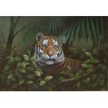 Peter Jepson (born 1936), Tiger, pastel, signed and dated 92 lower right, 46 x 65cm