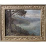 Attributed to William Snell Morrish (1844-1917), Coastal scene, oil on board, indistinctly