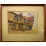 Anne Maria Garner (19th/20th Century), Lavenham, watercolour, 25 x 35cm