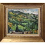 J Portet (20th century), French landscape, oil on canvas, signed lower right, 37 x 45cm