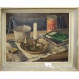 E S A (20th century), Still Life study, oil on board, initialled and dated 1964 lower right, 30 x