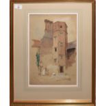 C W Fuller (19th/20th century), "Eastbury near Barking", watercolour, initialled, dated 1890 and