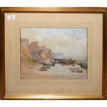 Vincent Perronet Sells, RA (1827-1895), "At Cromer", watercolour, signed, dated 1874 and inscribed