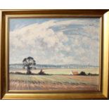 •AR Hugh Boycott Brown, RSMA (1909-1990), East Anglian landscape, oil on board, signed lower