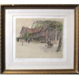 Cecil Aldin (1870-1935), "Ockwells Manor", artist's coloured proof with publisher's blind stamp,
