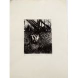 Damon Bell (20th century), various subjects including Crete, group of 4 black and white etchings,