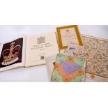 Various ephemera including Coronation of Queen Elizabeth II service sheet for ex-servicemen and