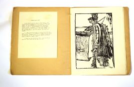 Booklet comprising a number of illustrations of wood block prints with foreword about the artist,