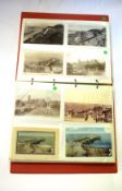 Postcard album with quantity of coloured and photographic cards, mainly of Norfolk, mostly Cromer (