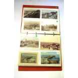 Postcard album with quantity of coloured and photographic cards, mainly of Norfolk, mostly Cromer (