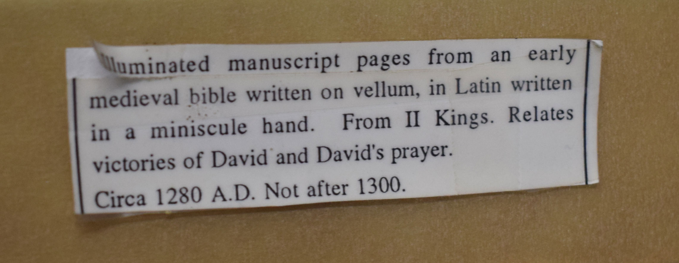 Fine illuminated manuscript page on vellum, from a 15th century Book of Hours, elaborate panel - Image 15 of 15