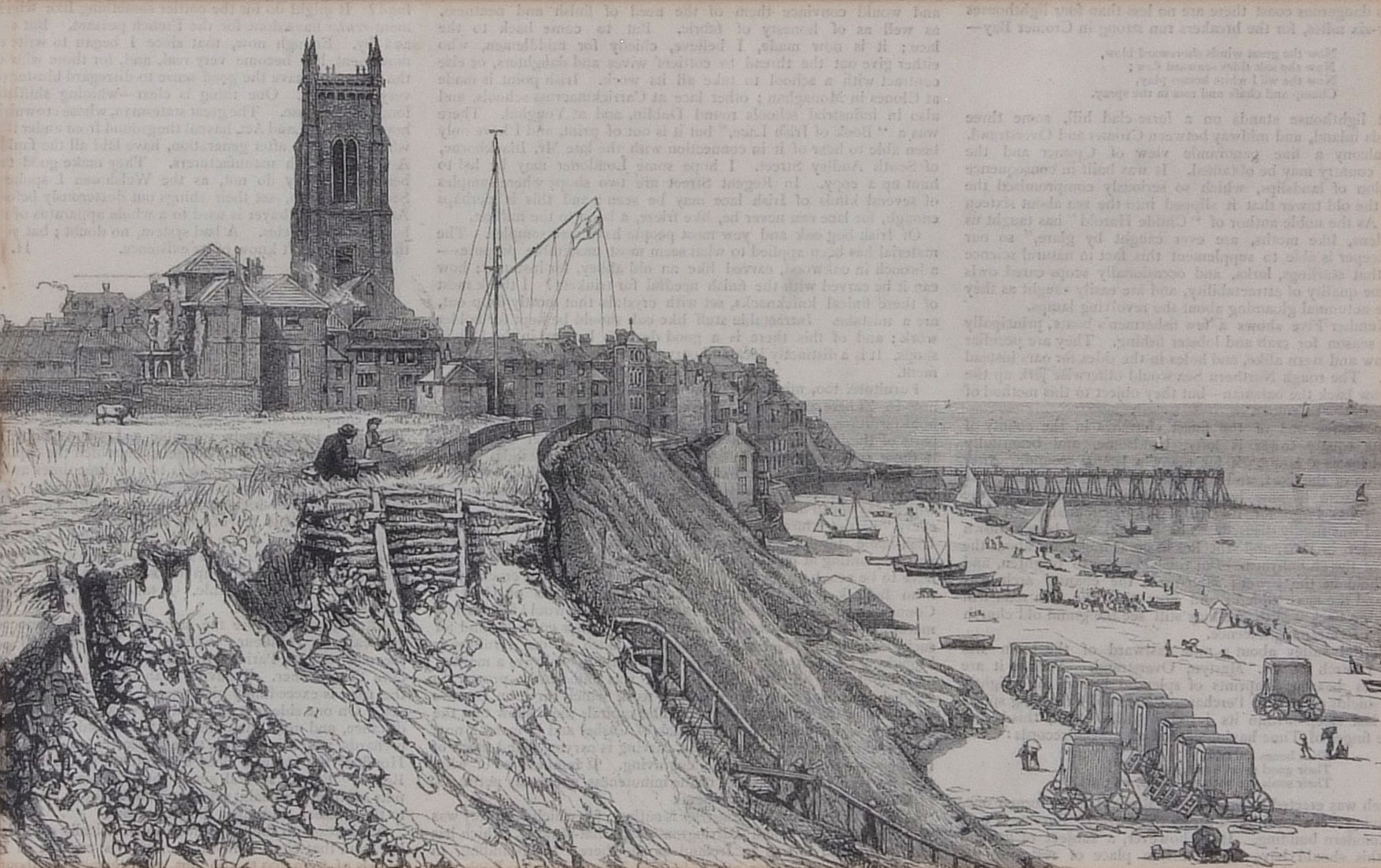 English School (19th century), "Cromer, 1823", black and white lithograph, 12 x 19cm, together - Image 4 of 4