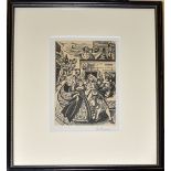 Iris Francis (1913-2004), Royal Procession, black and white print, signed in pencil to mount, 15 x