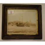 Framed Victorian photograph of Cromer Beach