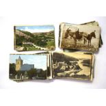 Extensive quantity of coloured and photographic cards, mainly topographical interest, including