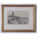 English School (19th century), "Cromer, 1823", black and white lithograph, 12 x 19cm, together