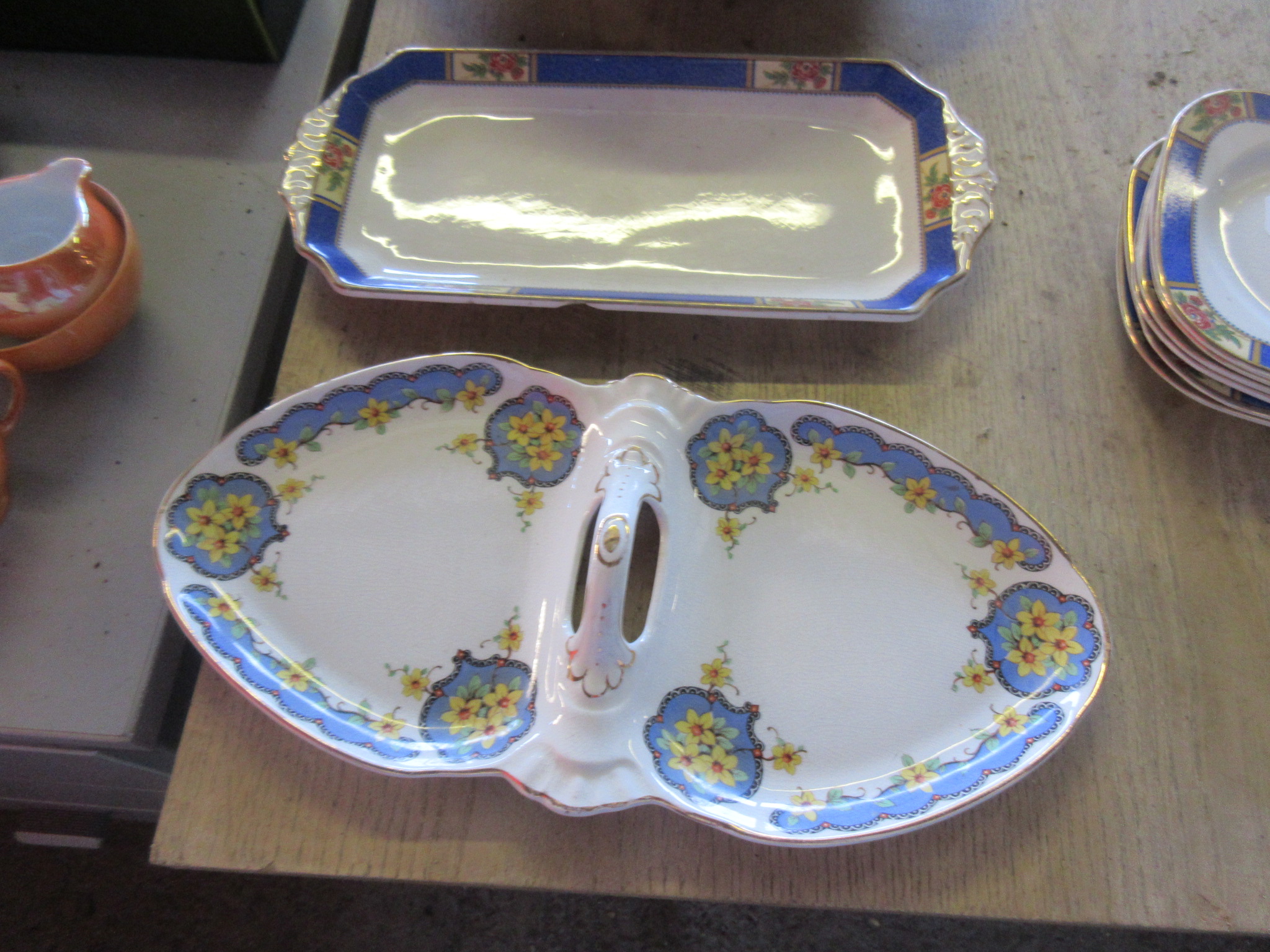 TWO PART SANDWICH SETS (ALLERTONS AND BURLEIGH WARE) - Image 2 of 5