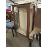 SMALL MID-20TH CENTURY GLAZED DISPLAY CABINET, WIDTH APPROX 58CM