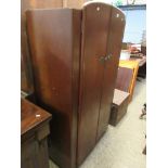 MID-20TH CENTURY SINGLE WARDROBE, WIDTH APPROX 90CM