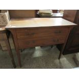 DRESSING TABLE WITH INLAID AND STRUNG DECORATION THROUGHOUT, APPROX 90CM