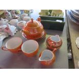 1960S CZECHOSLOVAKIAN LUSTREWARE TEA FOR TWO PART TEA SET