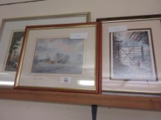 THREE VARIOUS FRAMED PRINTS