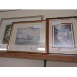 THREE VARIOUS FRAMED PRINTS