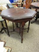SMALL OCTAGONAL OCCASIONAL TABLE, WIDTH APPROX 88CM