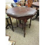 SMALL OCTAGONAL OCCASIONAL TABLE, WIDTH APPROX 88CM