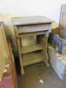 VINTAGE PINE SCHOOL DESK