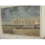 PETER SOLLY (20TH CENTURY), "SPRING AT INGWORTH", WATERCOLOUR, SIGNED LOWER RIGHT, 29 X 41CM