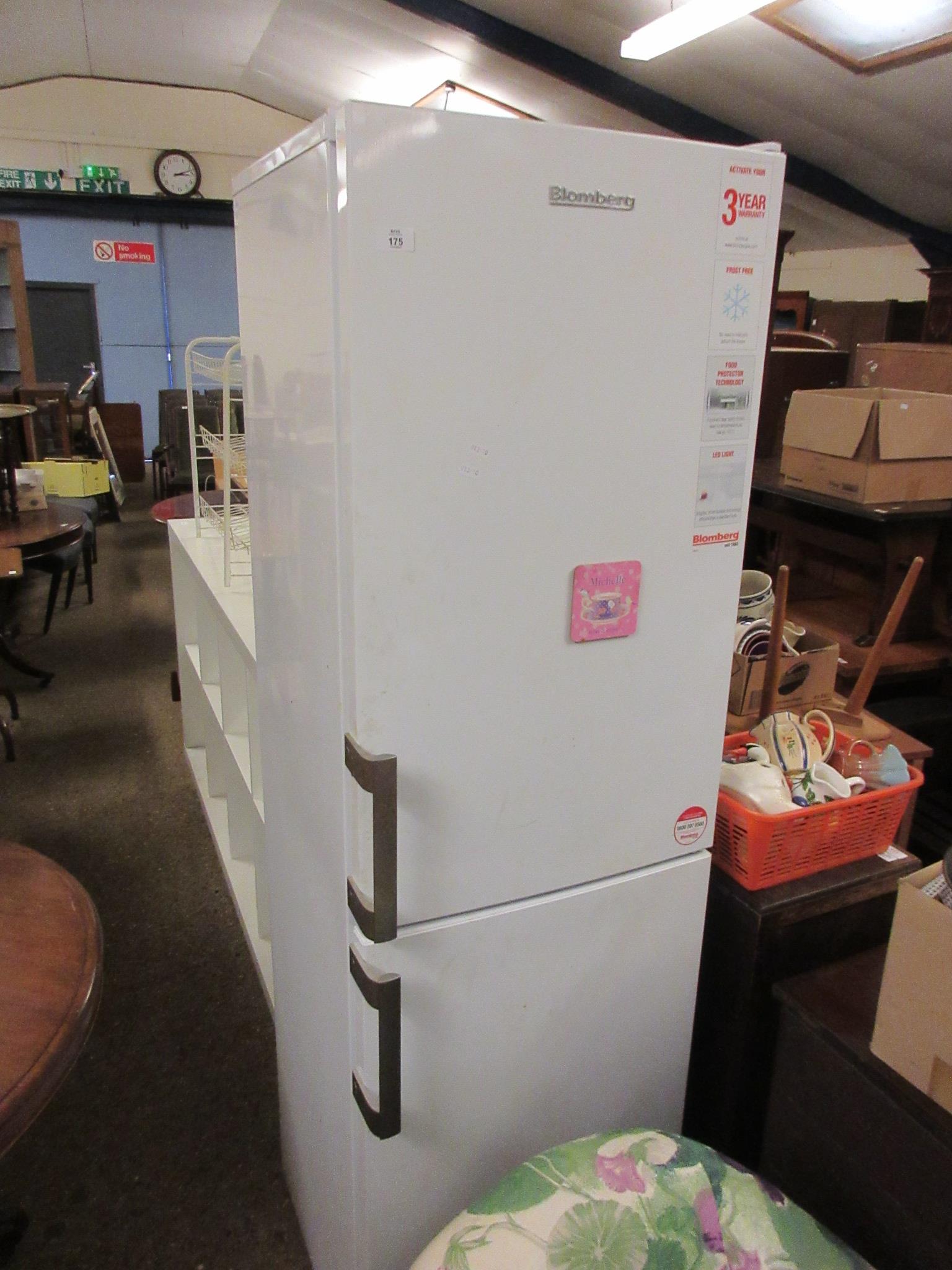 BLOMBERG FRIDGE FREEZER, WIDTH APPROX 55CM