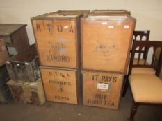 QUANTITY OF TEA CHESTS