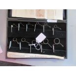 CASED SET OF OVEE SCREW THREAD MEASURING GAUGES