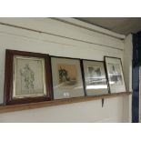 SELECTION OF FOUR VARIOUS FRAMED PRINTS