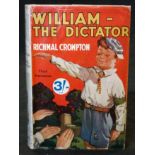 RICHMAL CROMPTON: WILLIAM THE DICTATOR, London, George Newnes, 1939, 3rd impression, original red