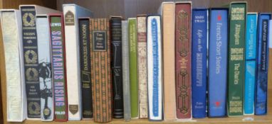 FOLIO SOCIETY: 19 titles, 17 slip-cased including LIFE ON THE MISSISSIPPI, FRENCH SHORT STORIES, THE