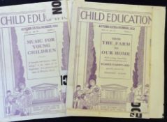 CHILD EDUCATION, 1933 AUTUMN EXTRA NUMBER, contains large folding coloured plate by Winifred