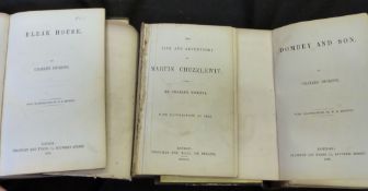 CHARLES DICKENS: 3 titles: THE LIFE AND ADVENTURES OF MARTIN CHUZZLEWIT, ill H K Browne, London,