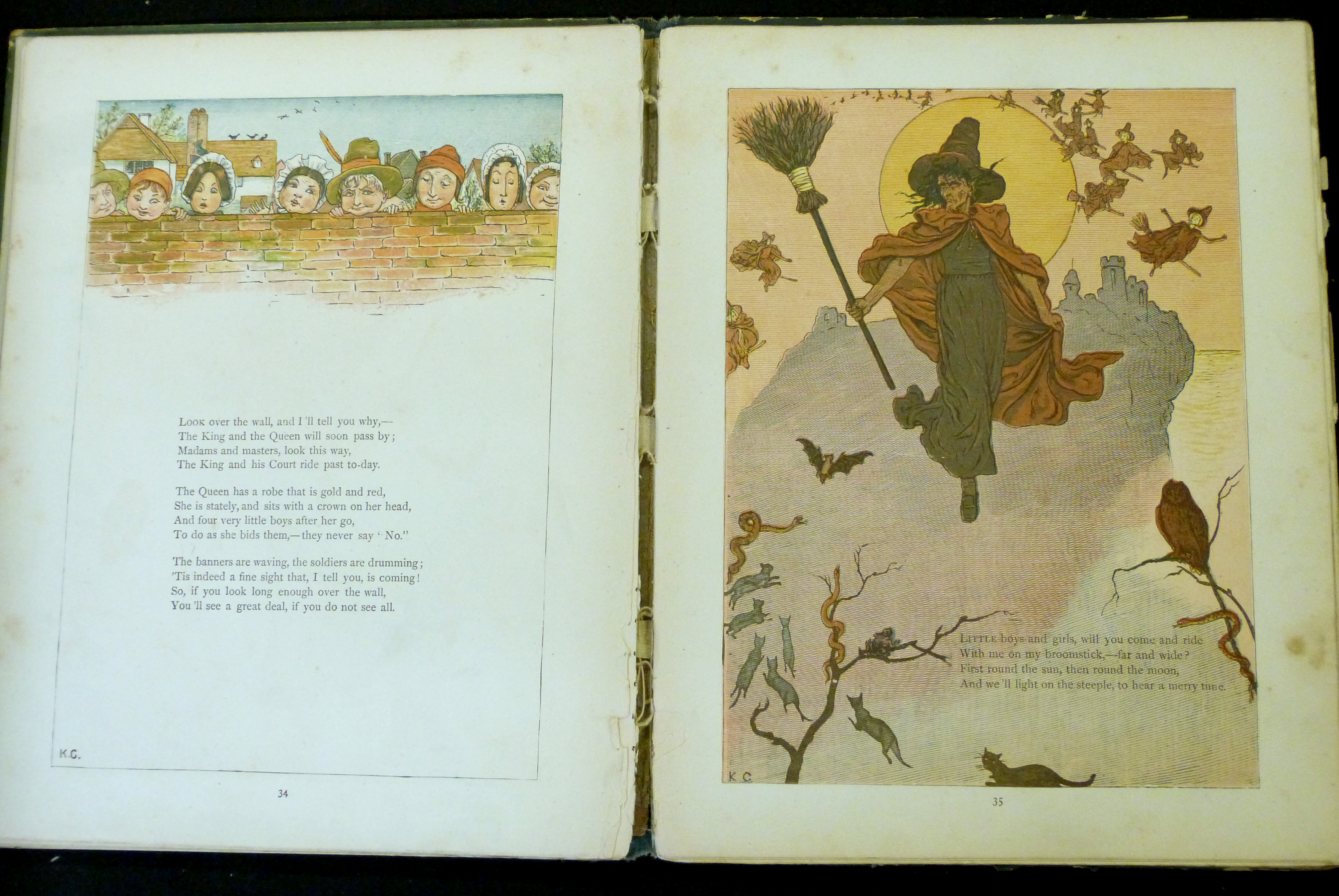 KATE GREENAWAY: UNDER THE WINDOW, London, George Routledge [1876], 1st edition, title page with - Image 3 of 3