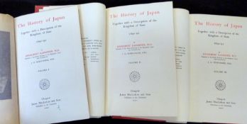 ENGELBERT KEEMPFER: A HISTORY OF JAPAN TOGETHER WITH A DESCRIPTION OF THE KINGDOM OF SIAM, trans J G