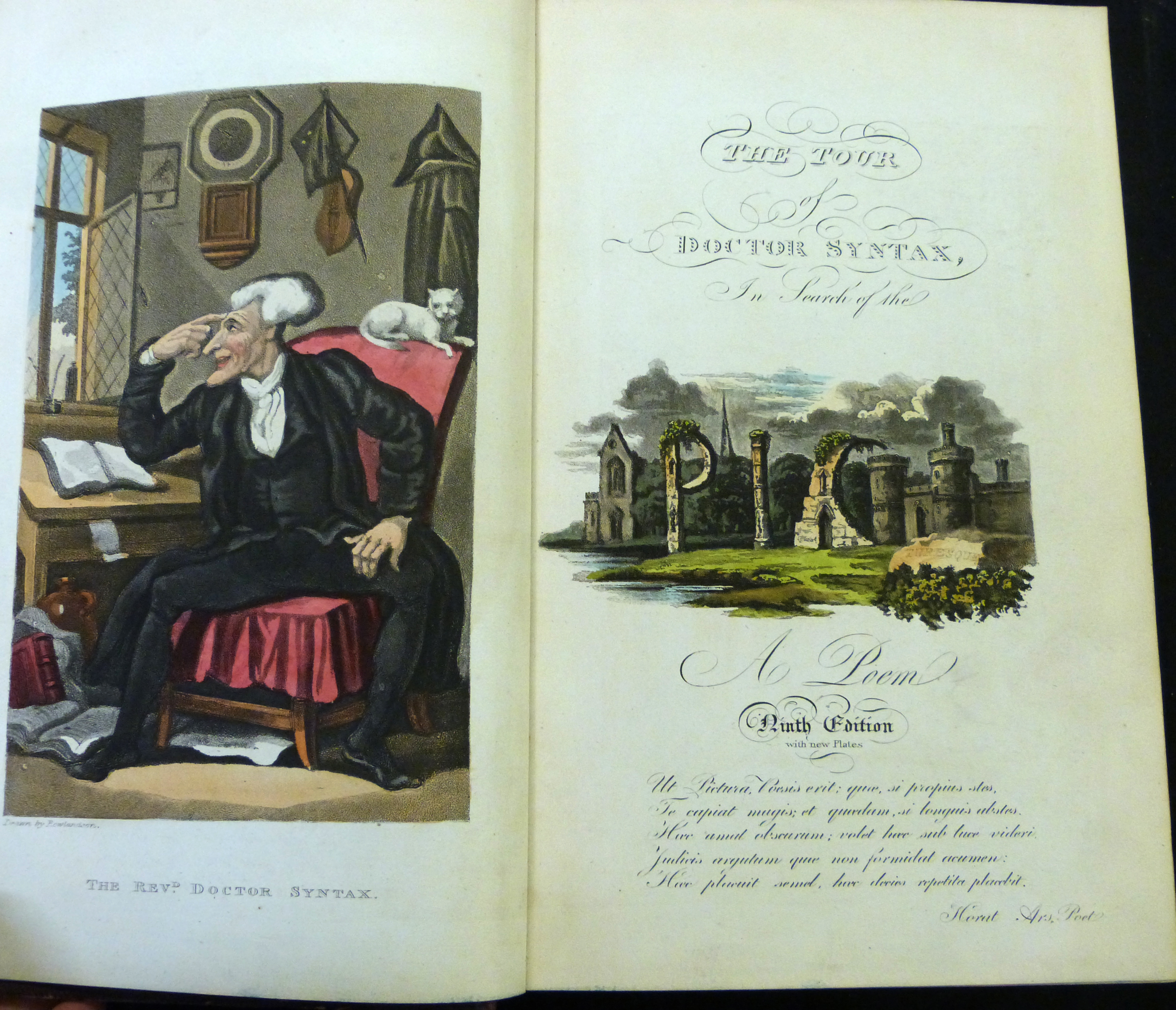 WILLIAM COMBE: THE FIRST-SECOND-THIRD TOUR OF DOCTOR SYNTAX, ill T Rowlandson, London, Nattali &