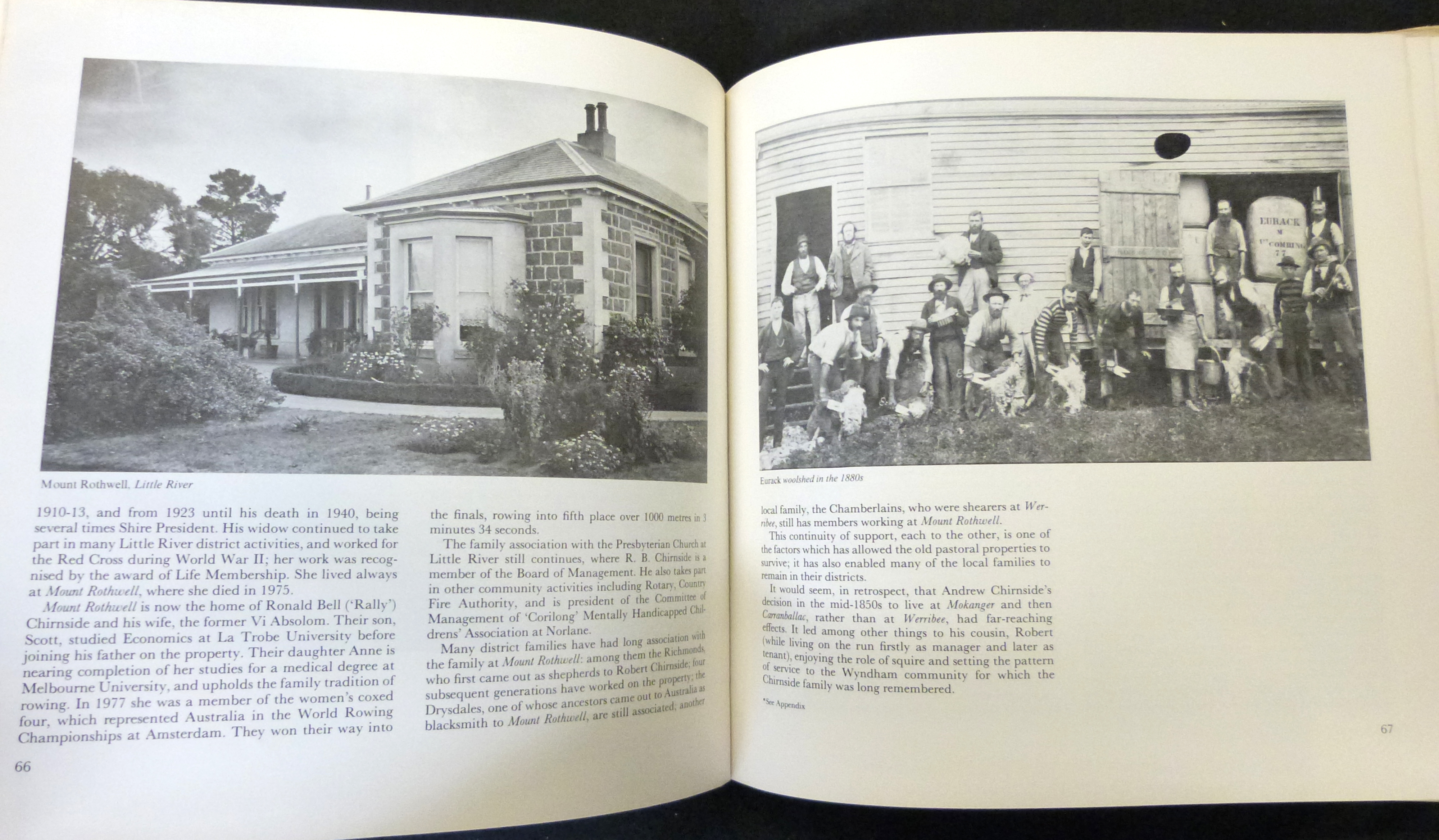 HEATHER B RONALD: WOOL PAST WINNING POST, A HISTORY OF THE CHIRNSIDE FAMILY, South Yarra, - Image 4 of 4