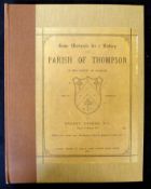 GEORGE CRABBE: SOME MATERIALS FOR A HISTORY OF THE PARISH OF THOMPSON IN THE COUNTY OF NORFOLK, ed