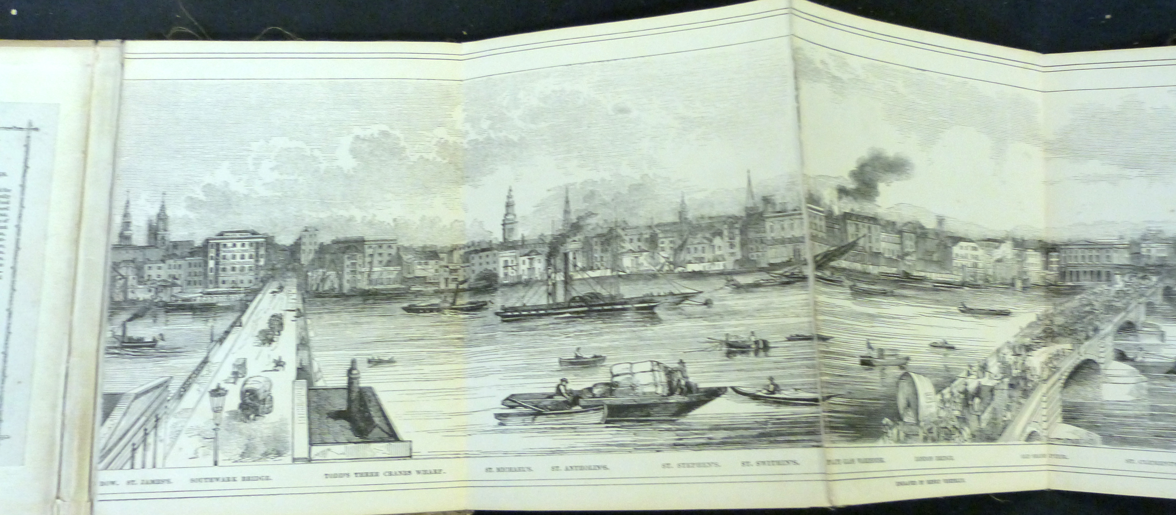 PICTORIAL TIMES (PUB): PANORAMA FROM THE THAMES, (title taken from verso of front cover), [1845], - Image 2 of 3