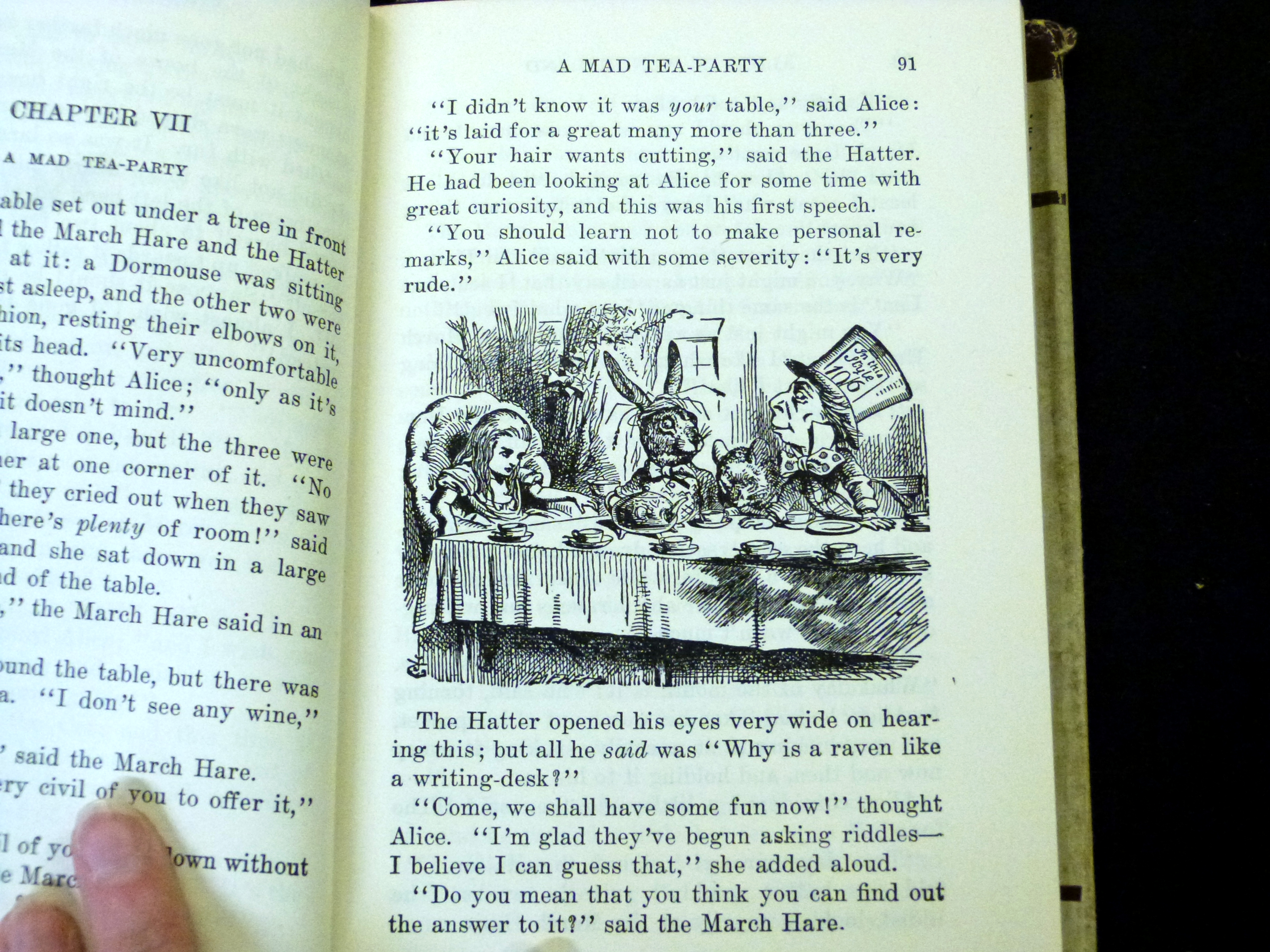 REV CHARLES LUTWIDGE DODGSON "LEWIS CARROLL": 2 titles: ALICE IN WONDERLAND, THROUGH THE LOOKING - Image 2 of 2