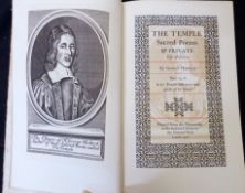 GEORGE HERBERT: THE TEMPLE, SACRED POEMS AND PRIVATE EJACULATIONS, [ed Francis Meynell], London, The