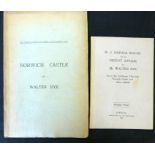 WALTER RYE: 2 titles: NORWICH CASTLE, Holt, Rounce & Wortley, 1921, (100), 1st edition, printed
