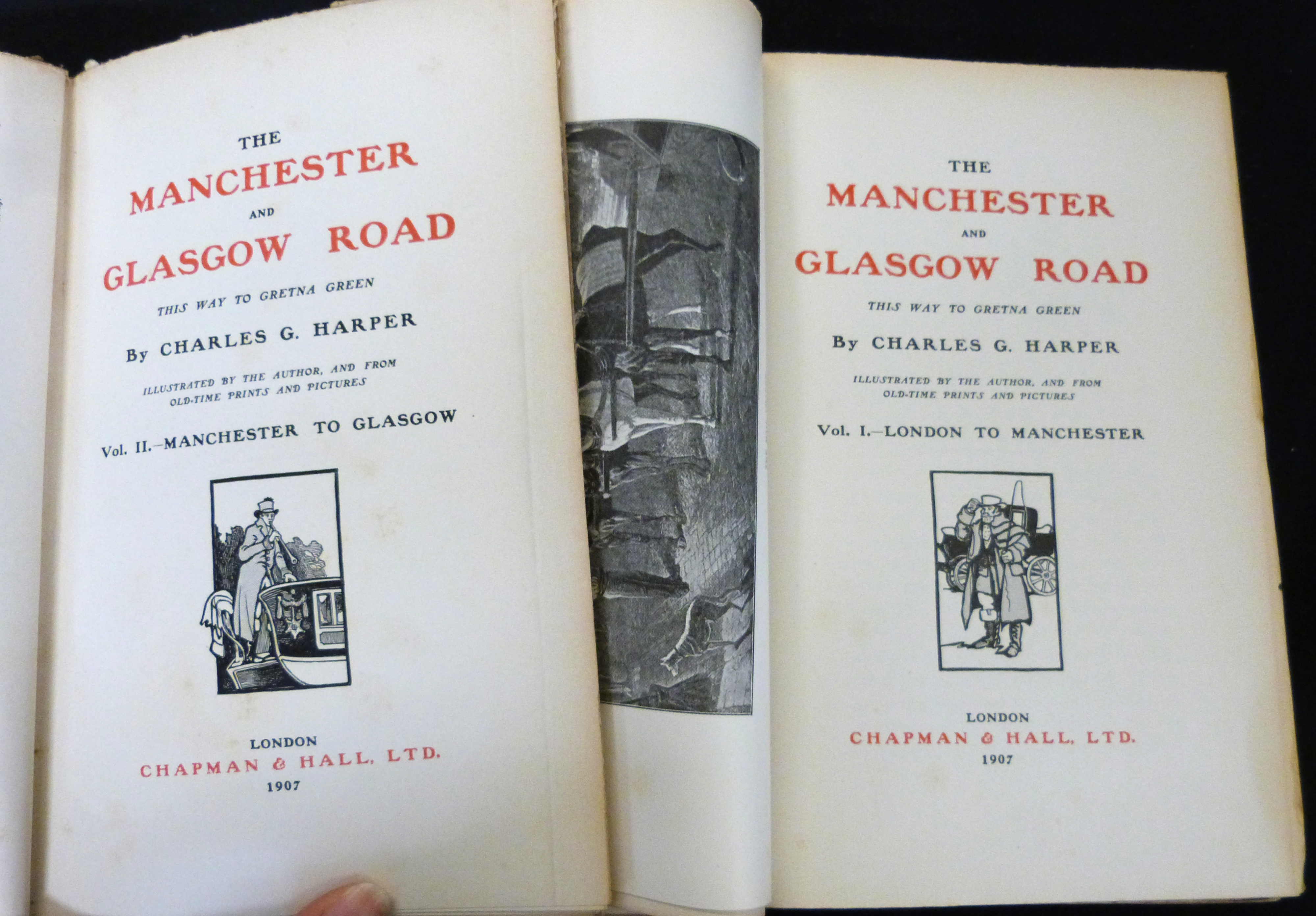 CHARLES GEORGE HARPER: THE MANCHESTER AND GLASGOW ROAD, London, Chapman & Hall, 1907, 1st edition, 2 - Image 2 of 2